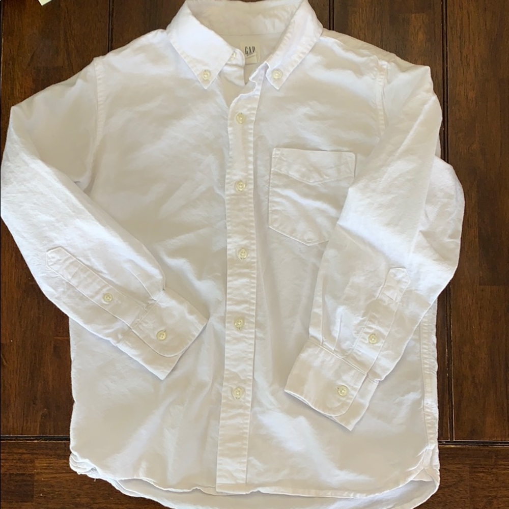 GAP White Button-Down Shirt for Kids